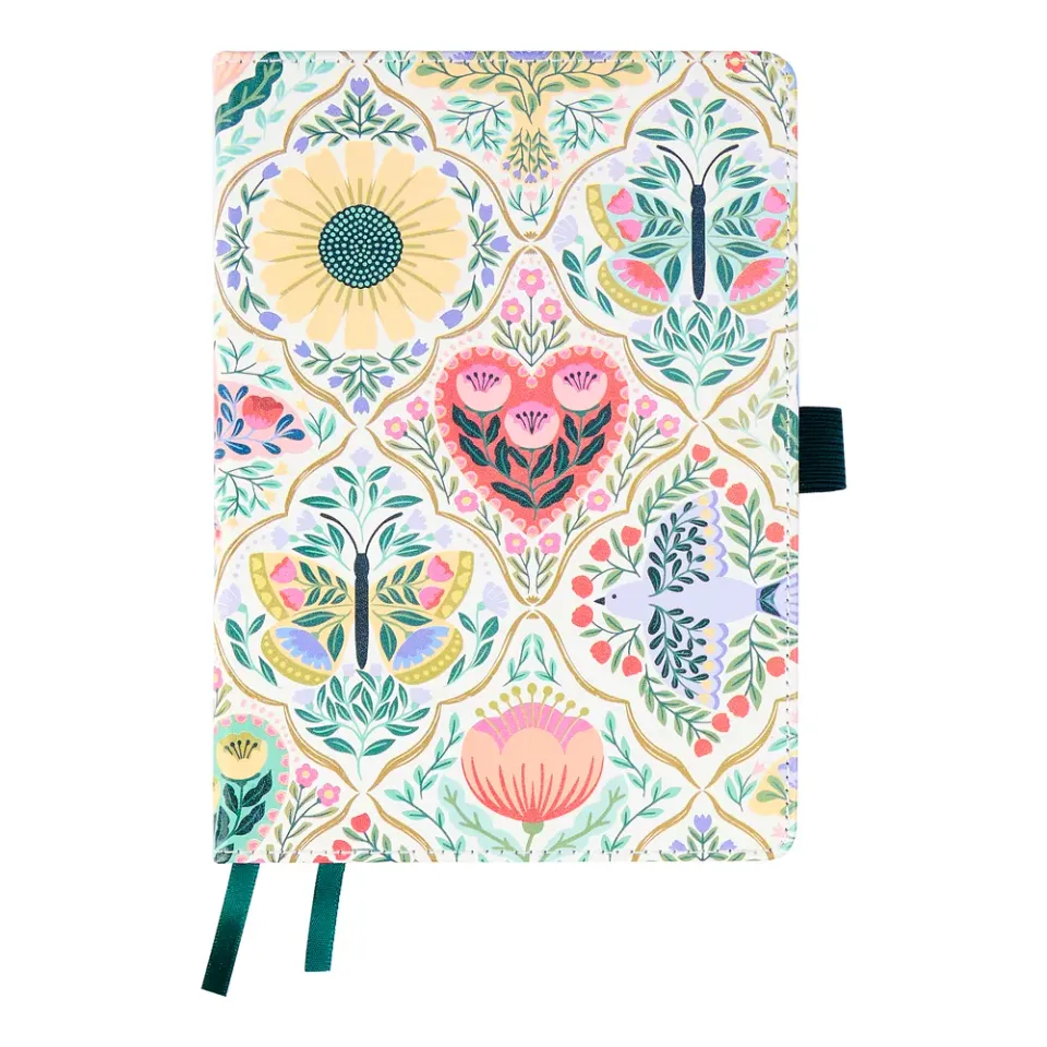 Happy Planner Folk & Flora carnet pointillé 80 feuilles épais