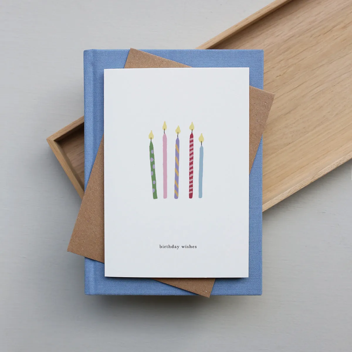 Kartotek Candles carte anniversaire bougies enveloppe