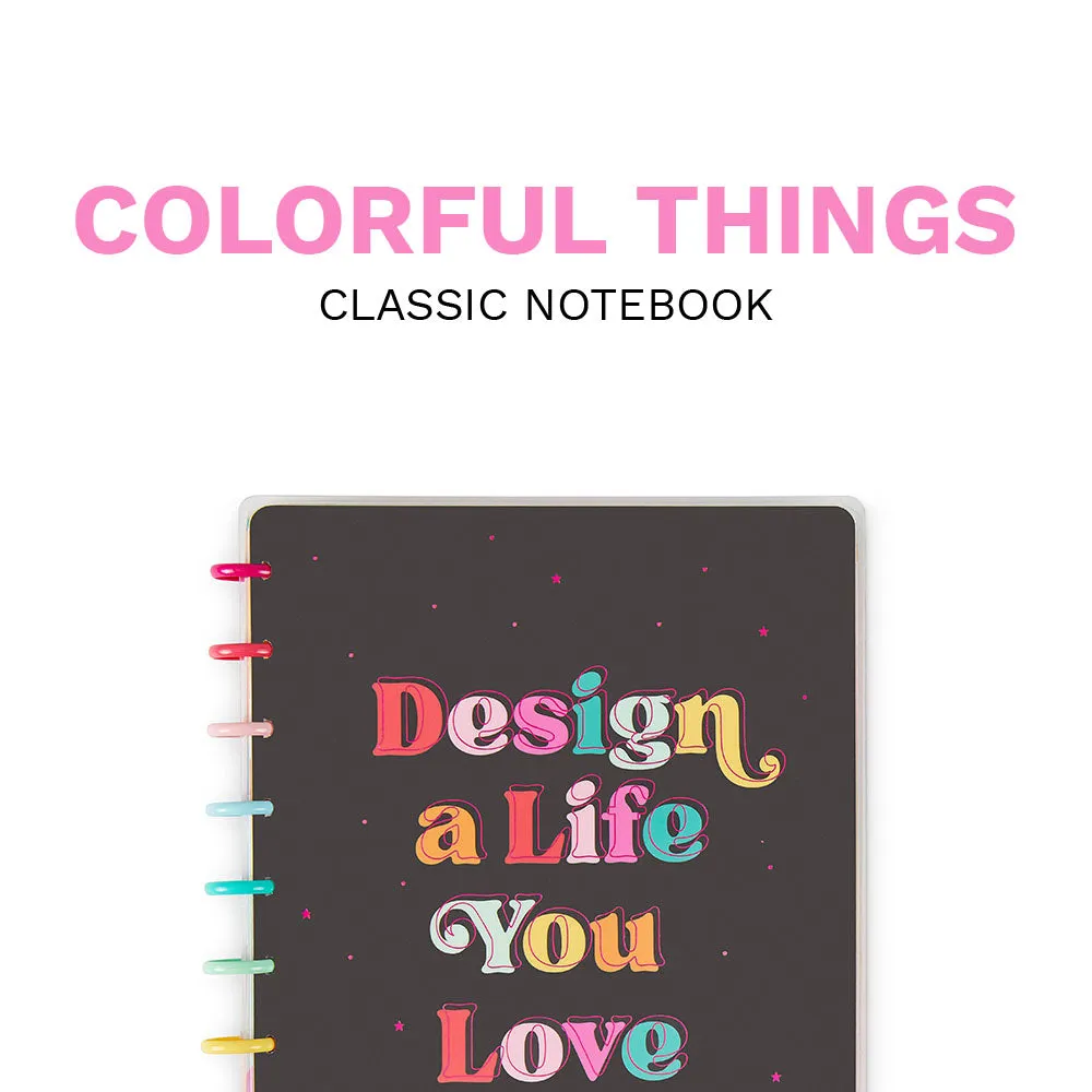 Happy Planner Colorful Things carnet Classic à disques 60 pages