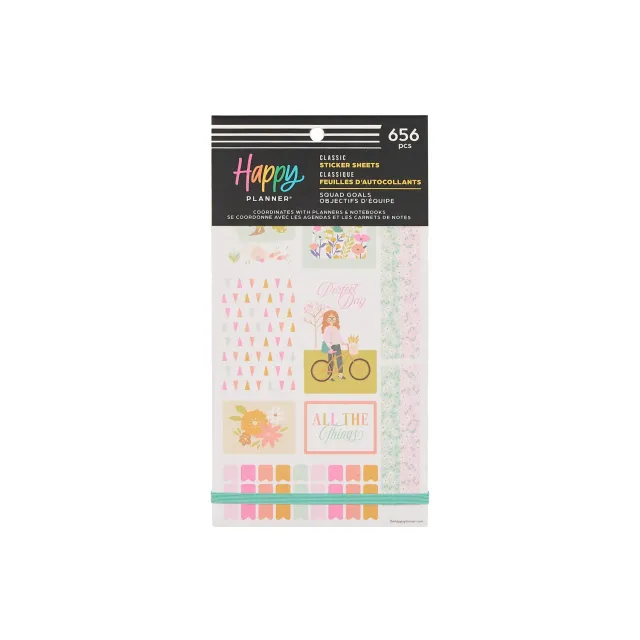 Happy Planner Squad Goals stickers saisons value pack 30 pages
