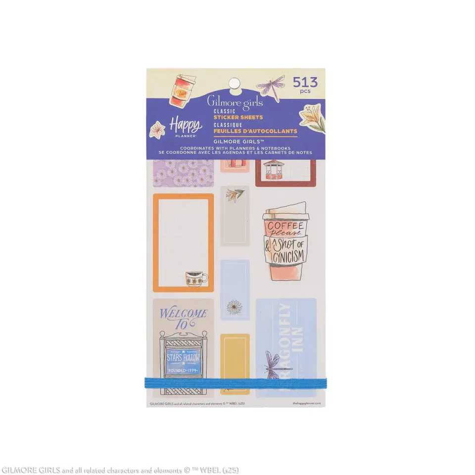 Happy Planner Gilmore Girls stickers classiques 528 stickers