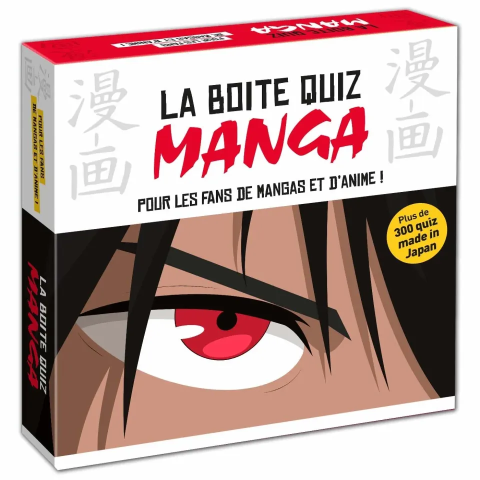 Boîte Quiz Manga jeu quiz 300 questions manga