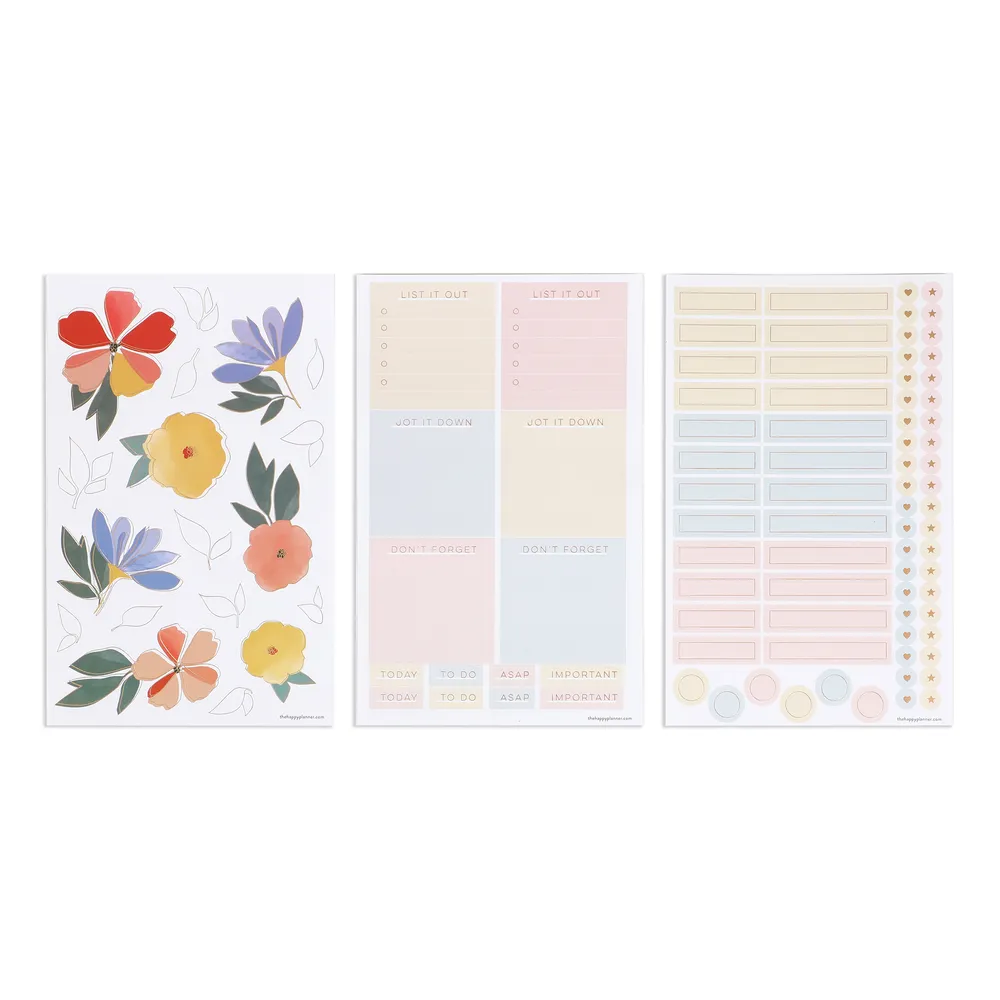 Happy Planner Muted Meadow journal pointillé 80 feuilles 160g
