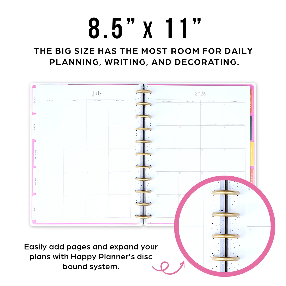 Happy Planner Garden Wedding agenda mariage Big 12 mois non daté