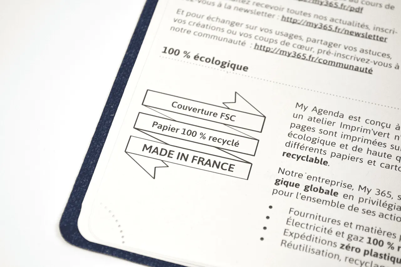 My365 My 2020 agenda A5 version anglaise