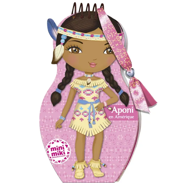 Minimiki Aponi en Amérique carnet créatif stickers