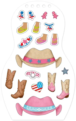 Minimiki Amy aux États-Unis carnet créatif stickers bracelet