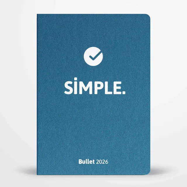 My365 SIMPLE Bullet agenda semainier 2026 à écrire