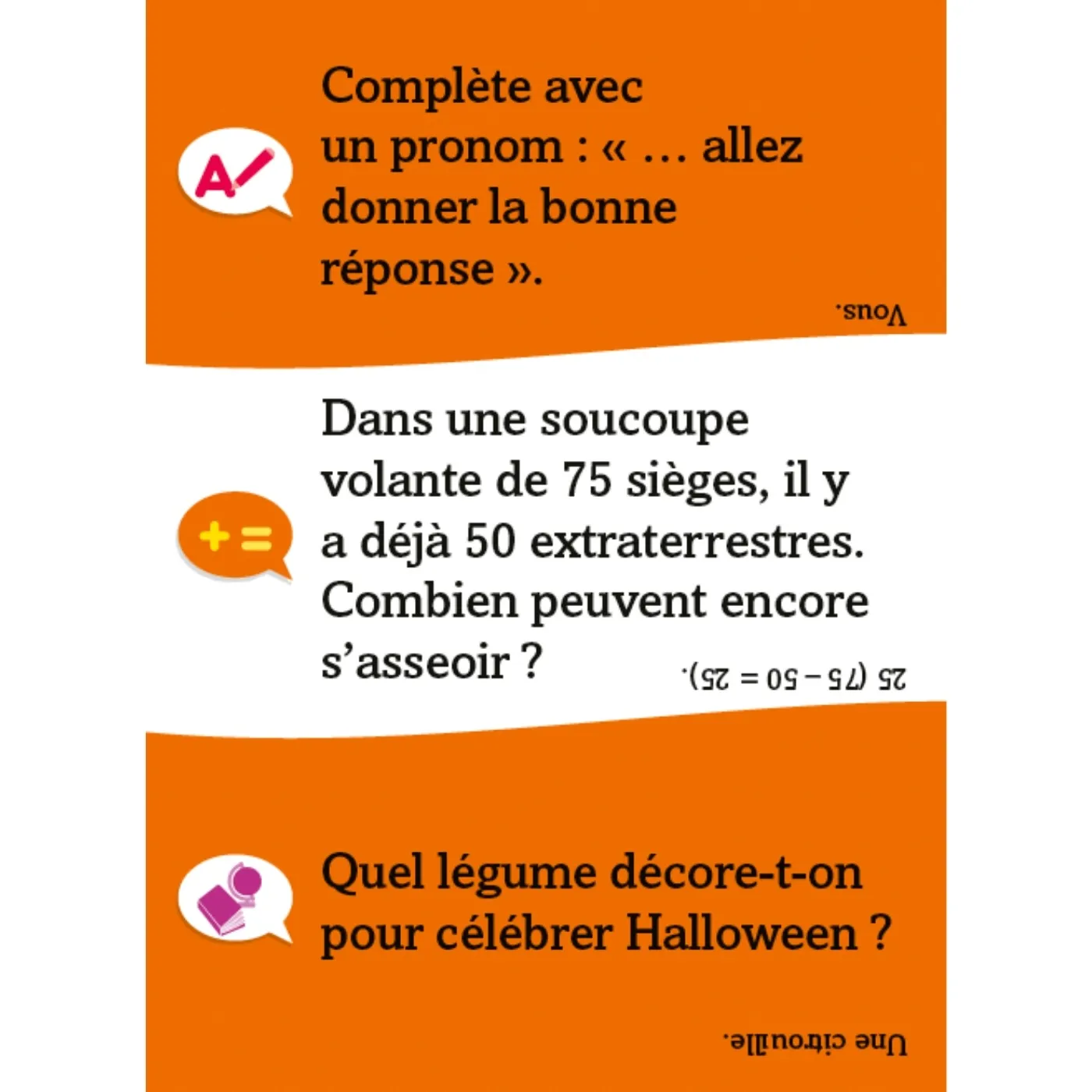 Frigobloc Incollables Famille boîte quiz enfants vs parents 540 quiz