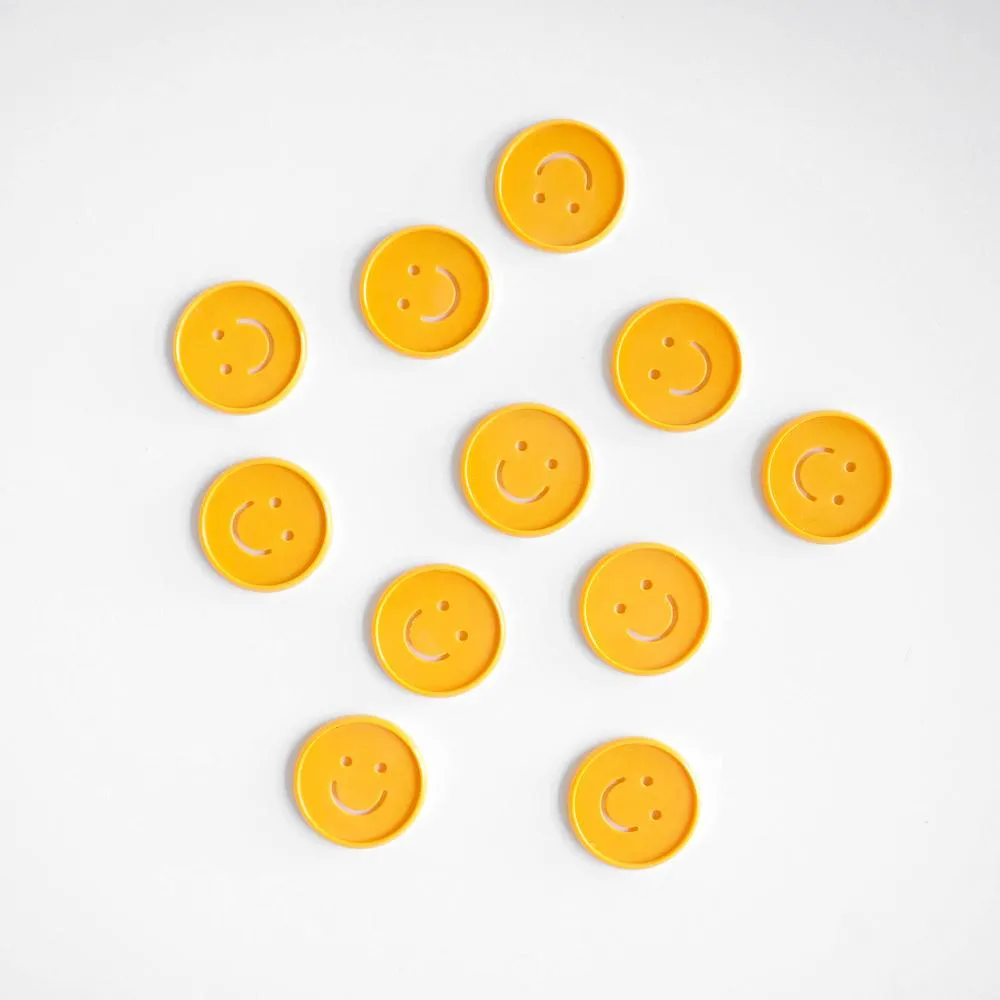 Happy Planner Smiley disques medium jaune doré 11 pièces