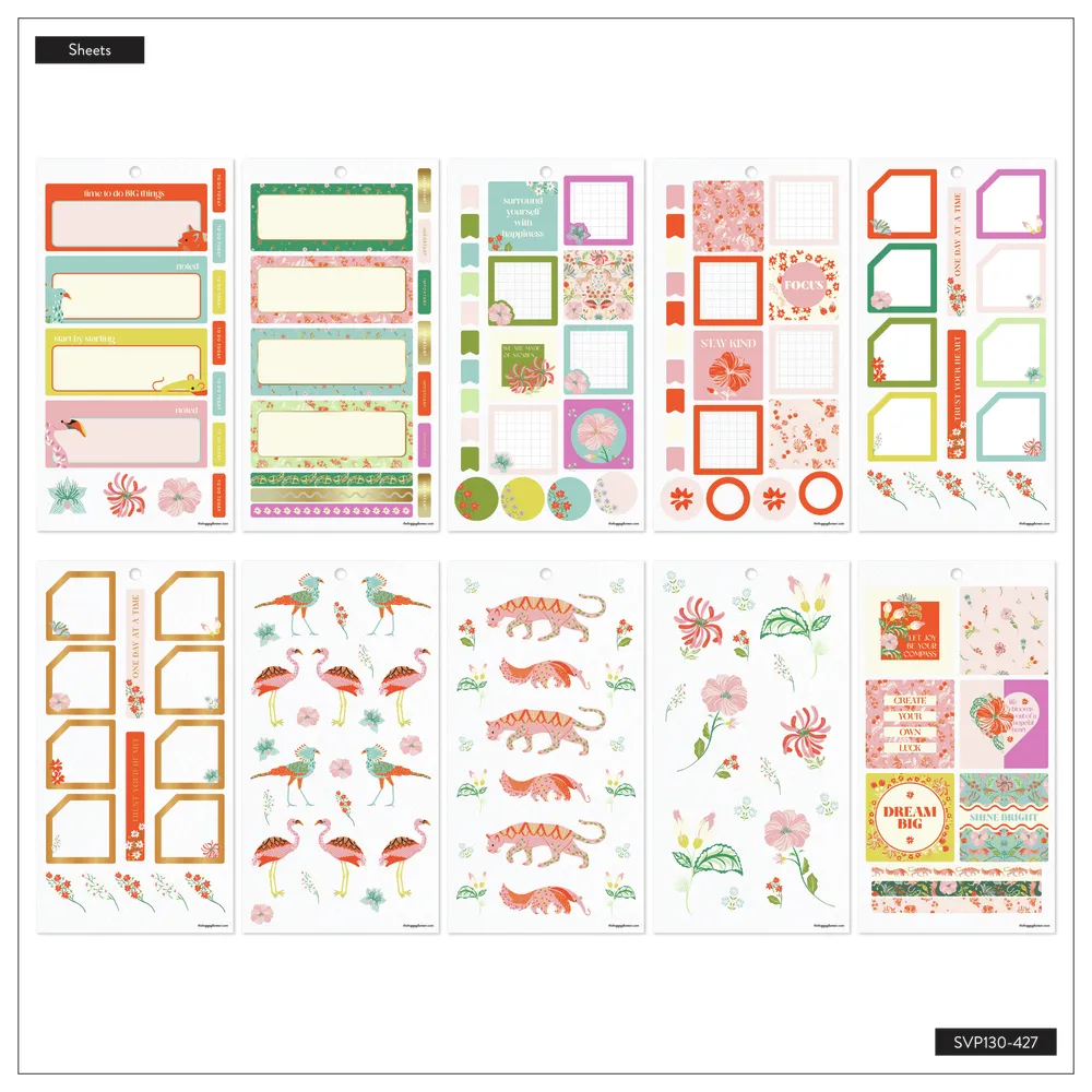 Happy Planner Lush Linens Value Pack autocollants 920 motifs