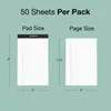 Poprun LP5080NR-P6 bloc notes ligné 5x8 lot de 6