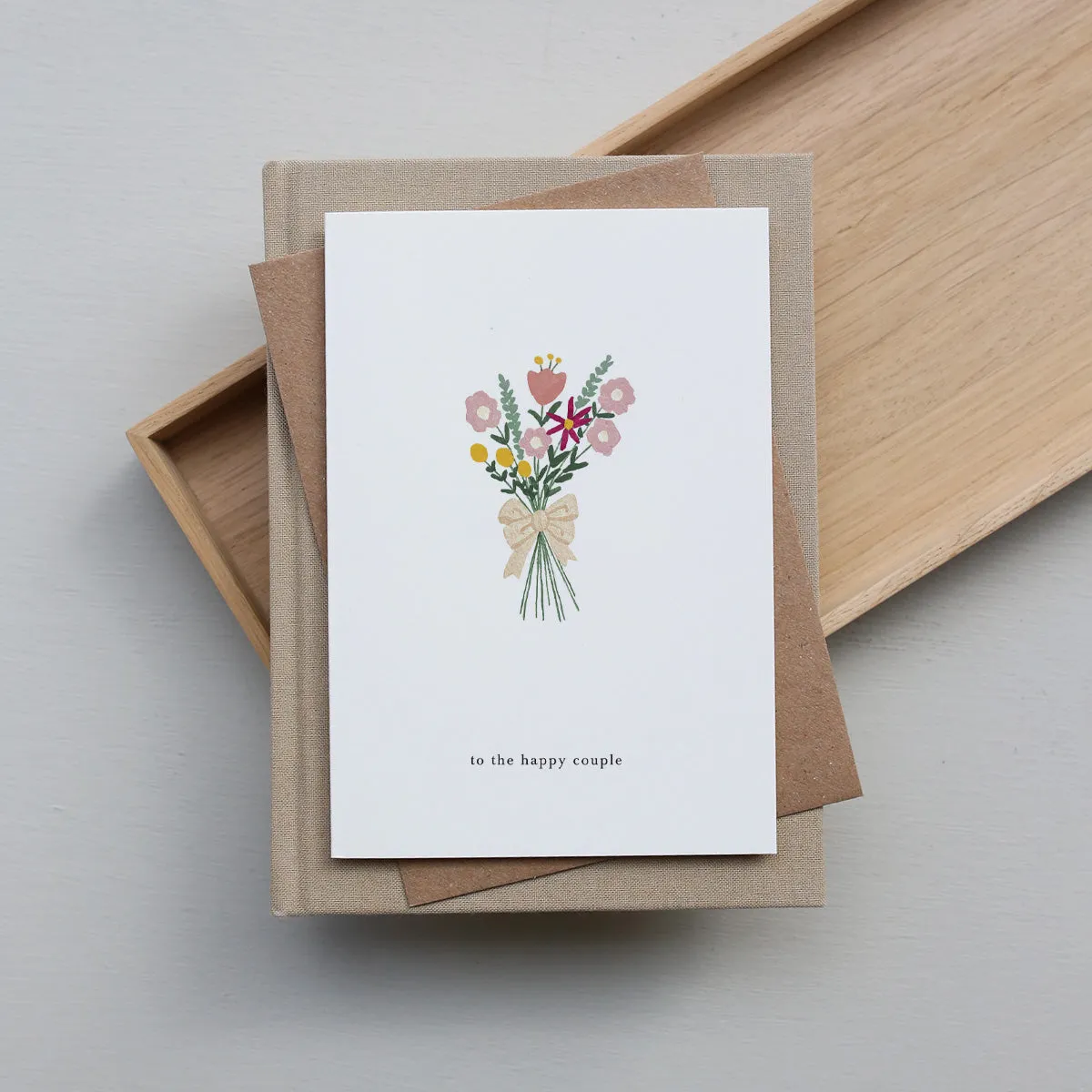 Kartotek Wedding Flowers carte mariage couple fleurie
