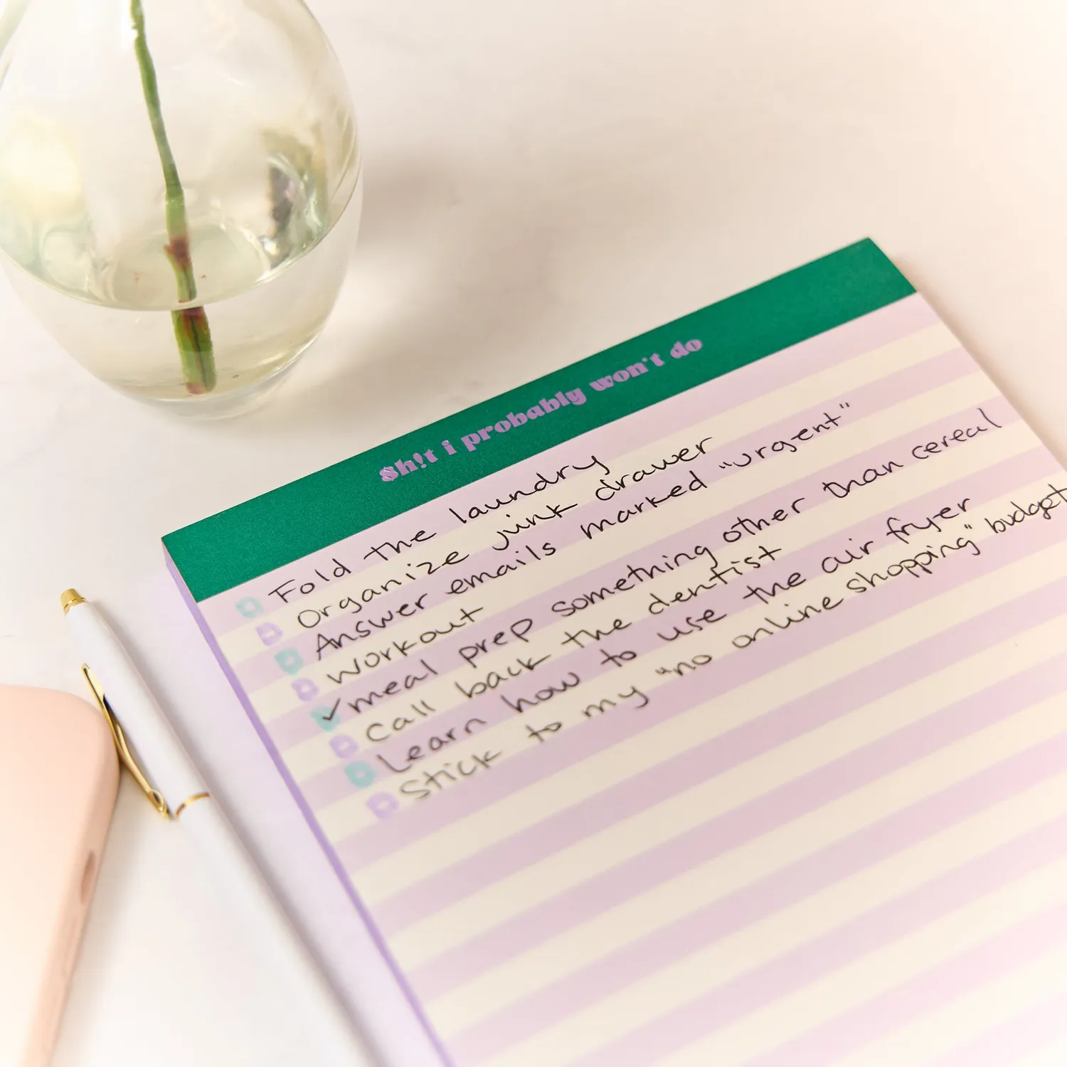 Happy Planner Current Mood bloc-notes ligné doré