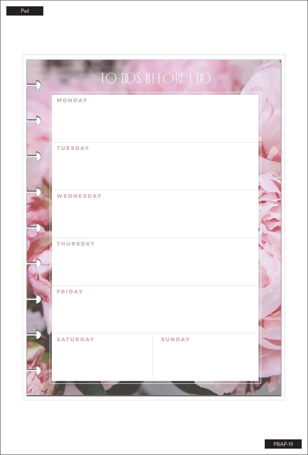 Happy Planner Wedding bloc-notes 100 feuilles mariage Classic