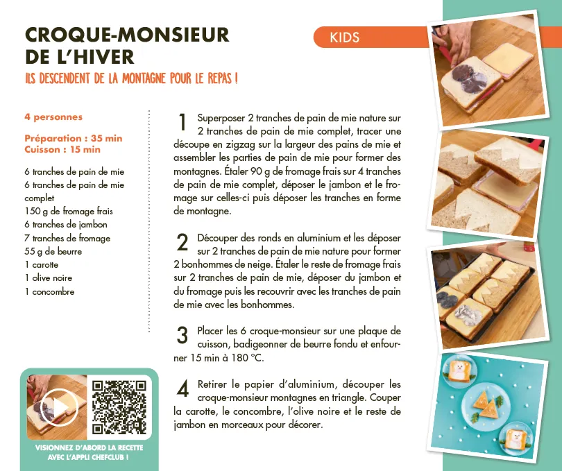 Frigobloc Hebdomadaire Chefclub 2024 calendrier familial aimanté