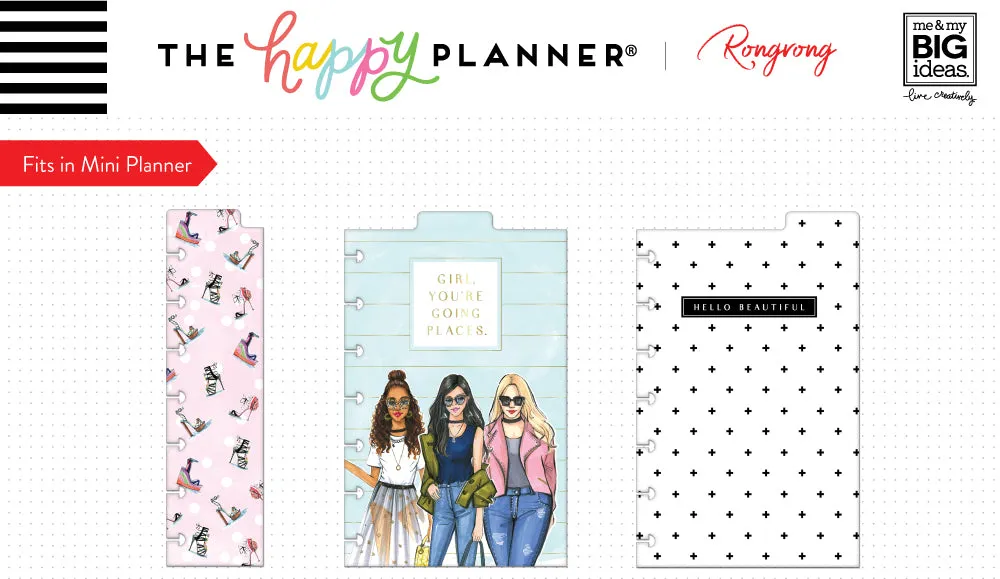 Happy Planner Rongrong mini dashboards séparateurs x3