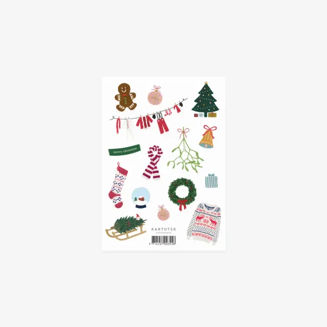 Kartotek Christmas stickers Noël
