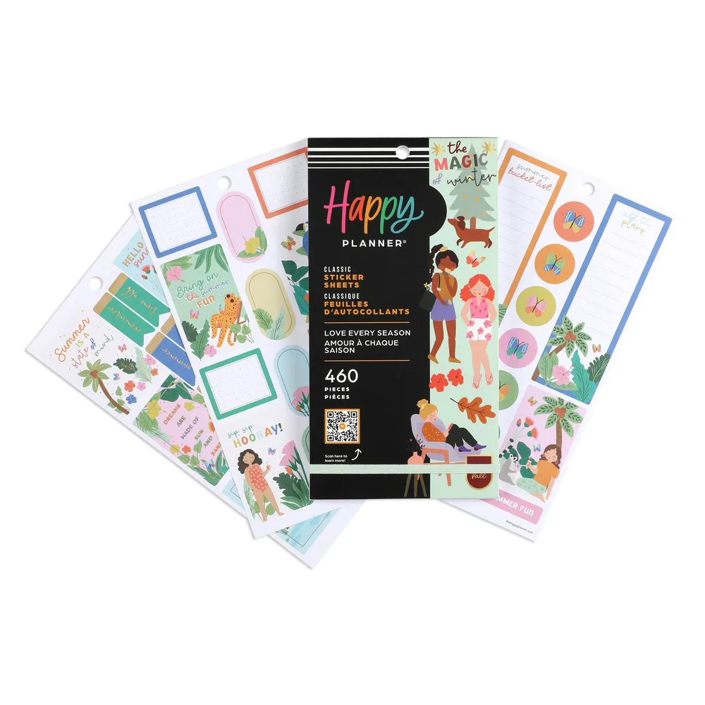 Happy Planner Squad Goals Value Pack stickers amitié 30 planches