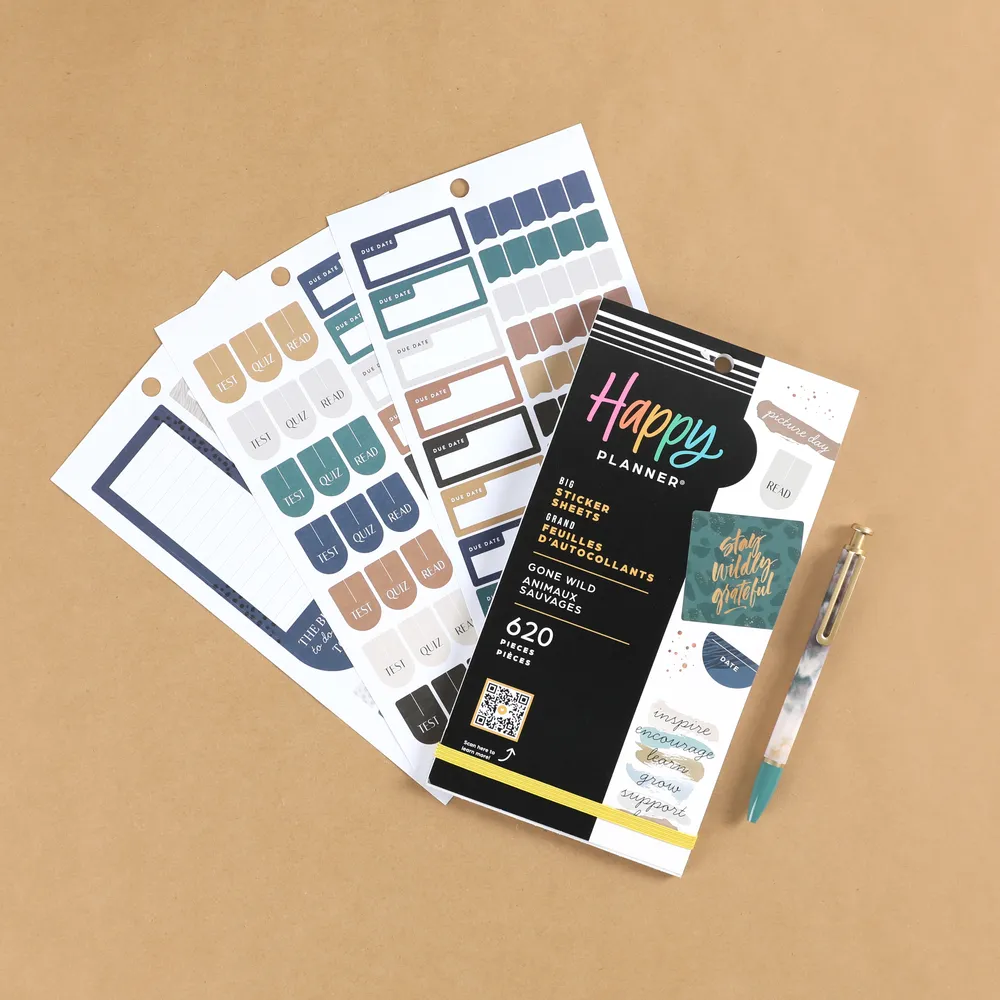 Happy Planner Gone Wild Teacher stickers Big 620