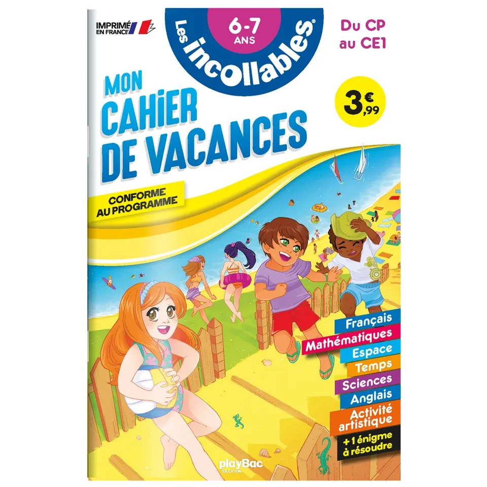 Les Incollables CP au CE1 2026 cahier de vacances 6/7 ans corrigés