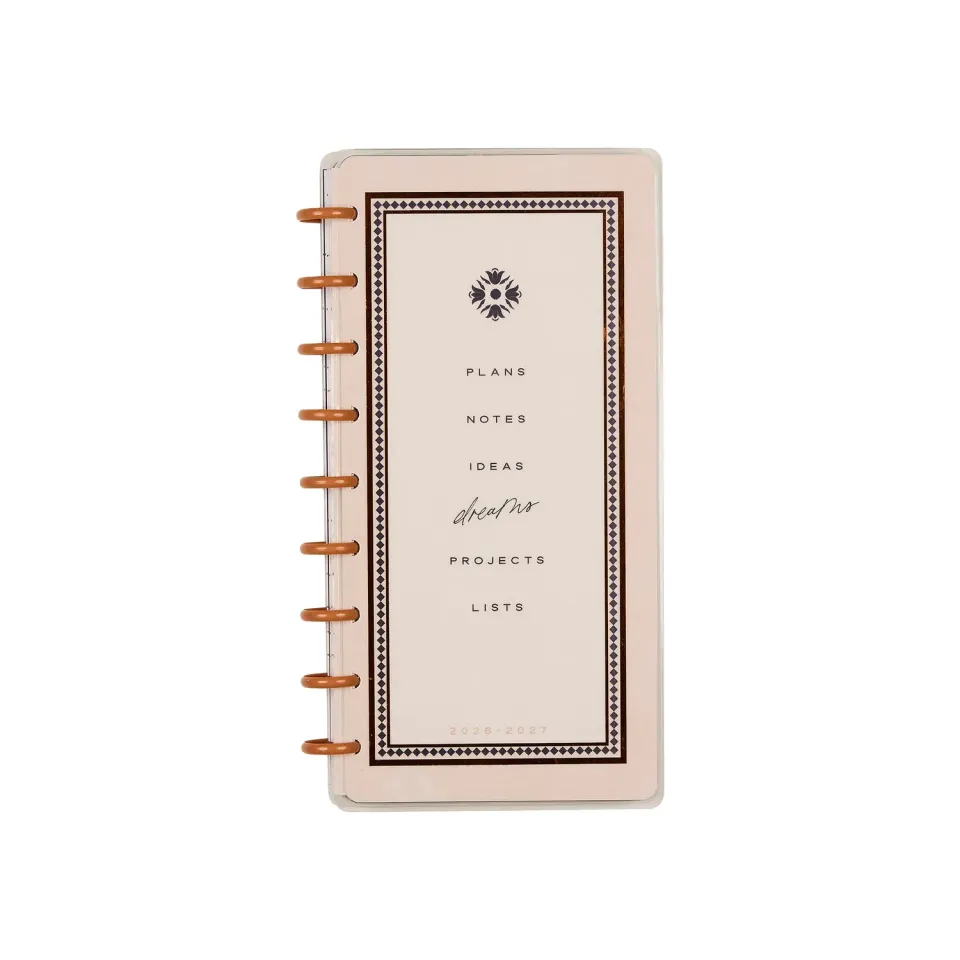 Happy Planner Neutral Noir Skinny Classic agenda horizontal 2026-2027