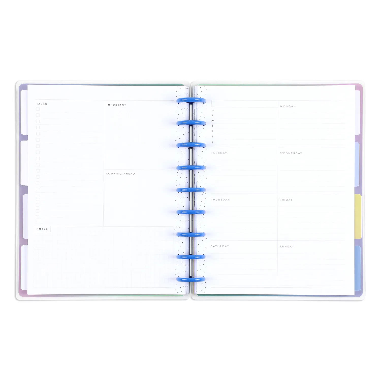 Happy Planner Seeds of Joy agenda dashboard 12 mois non daté floral