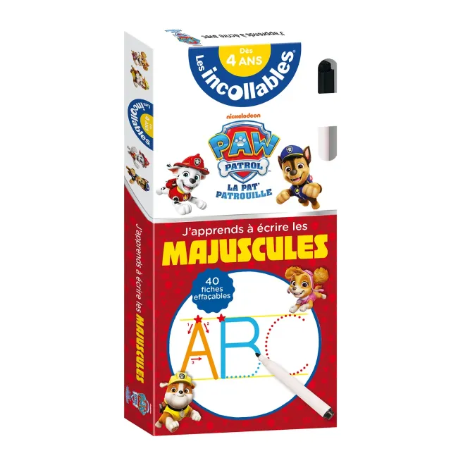 Frigobloc Incollables maxi éventail Pat Patrouille majuscules
