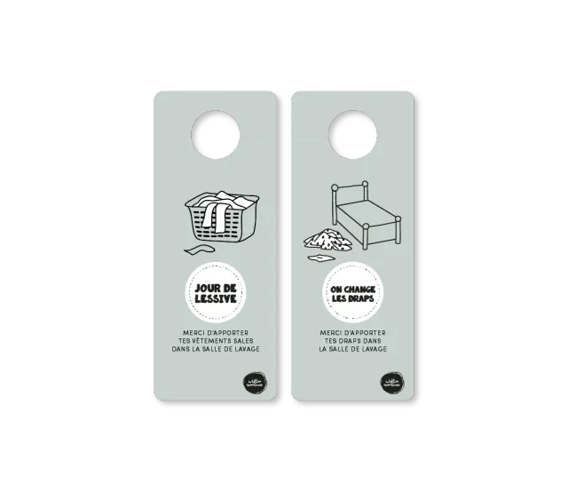 Les Belles Combines Accroche-porte Jour de lessive à imprimer