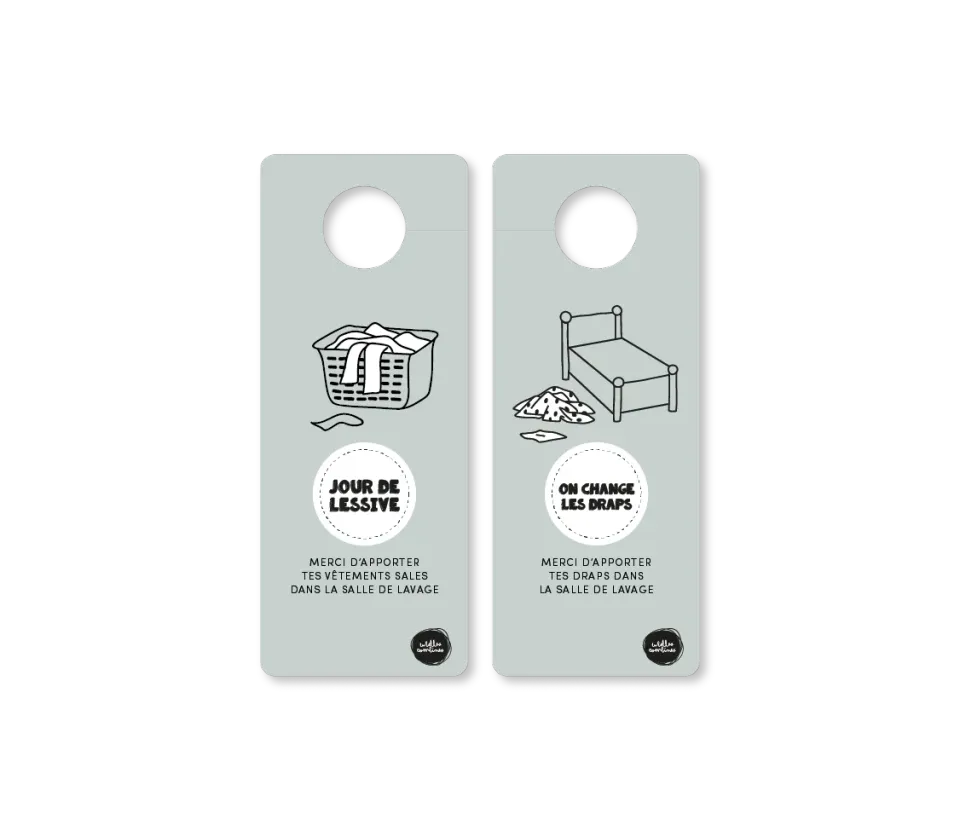 Les Belles Combines Accroche-porte Jour de lessive à imprimer