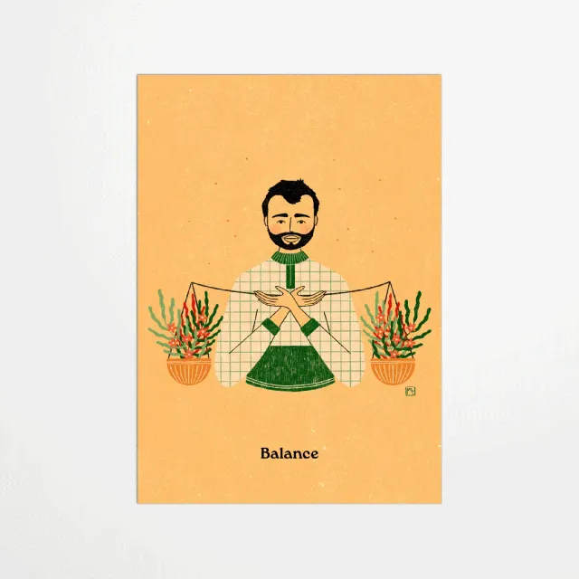 My365 Marine Laurent Balance carte postale zodiaque