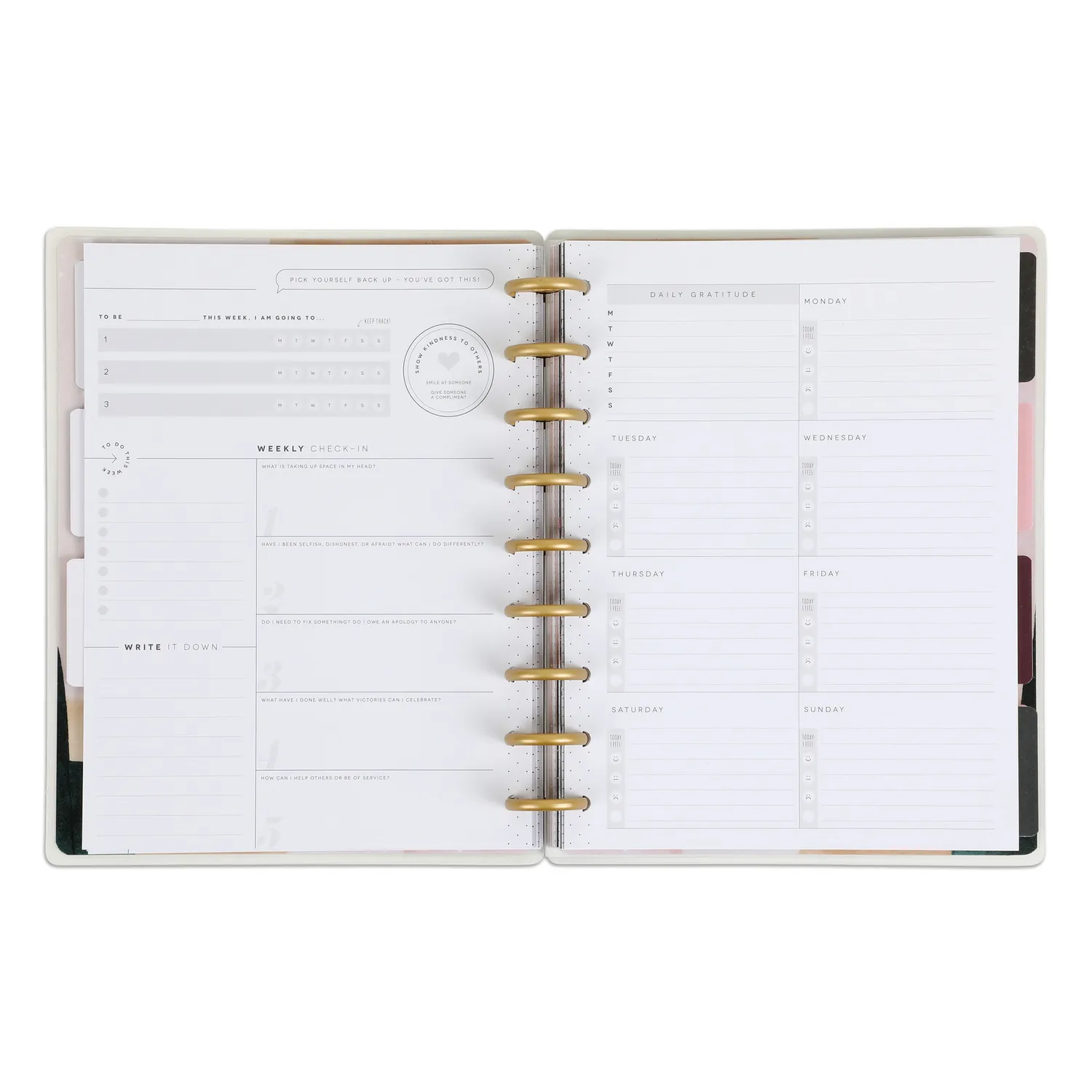 Happy Planner Believe In You Recovery agenda Classic 12 mois non daté