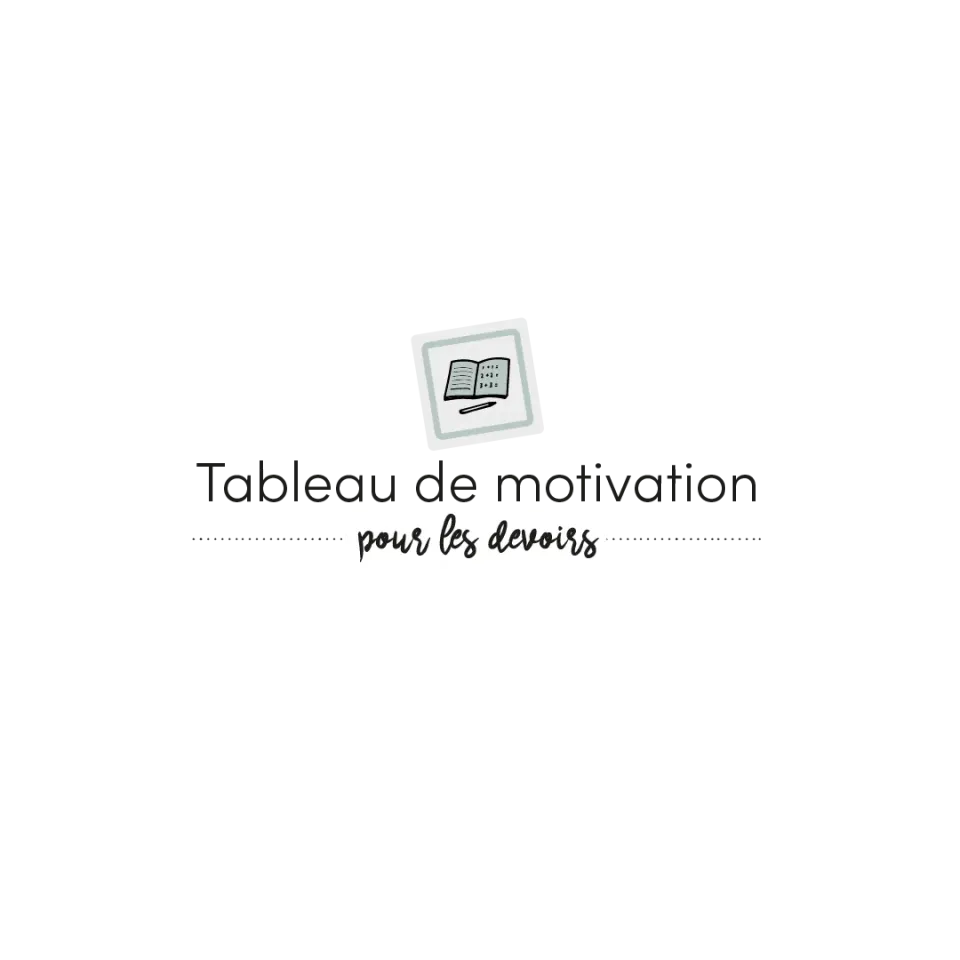 Les Belles Combines Tableau de motivation pour les devoirs fiche devoirs