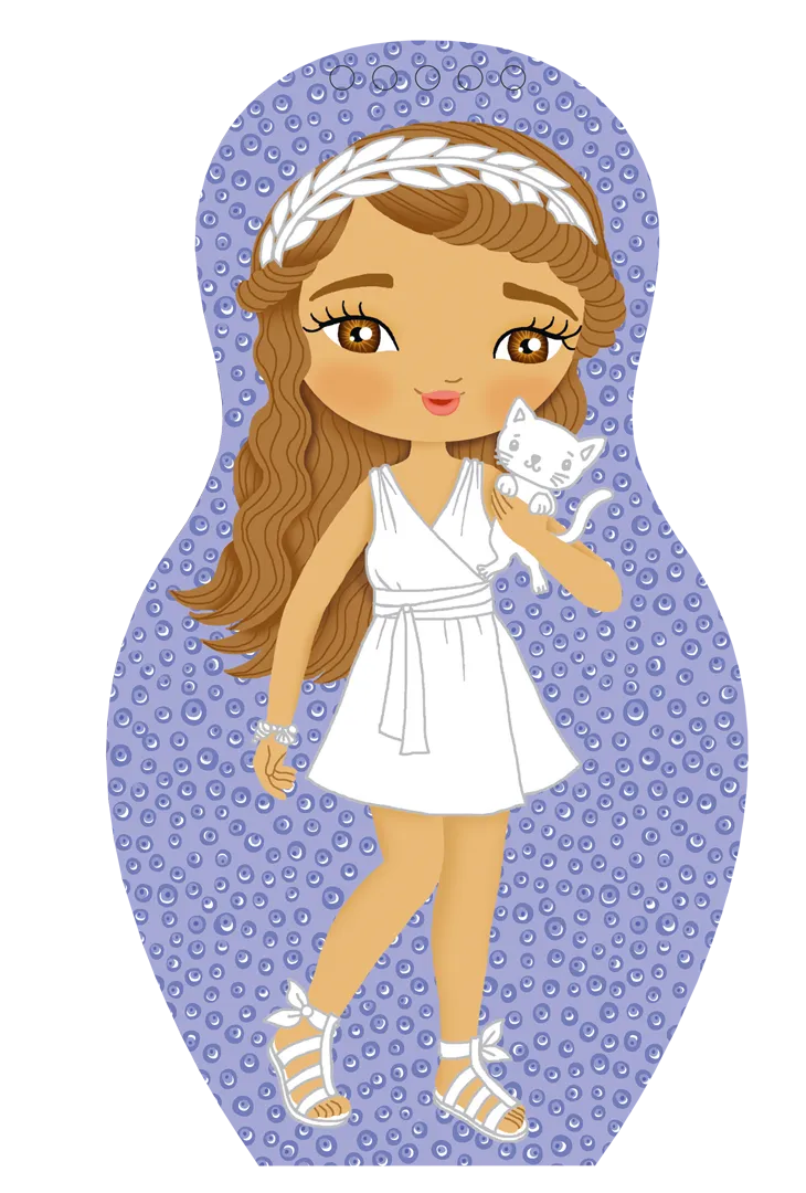 Minimiki Elena en Grèce carnet créatif stickers