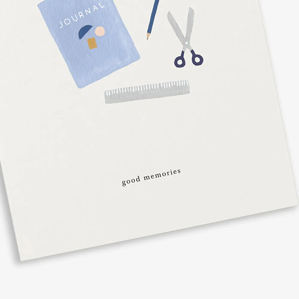 Kartotek Journaling carte good memories enveloppe