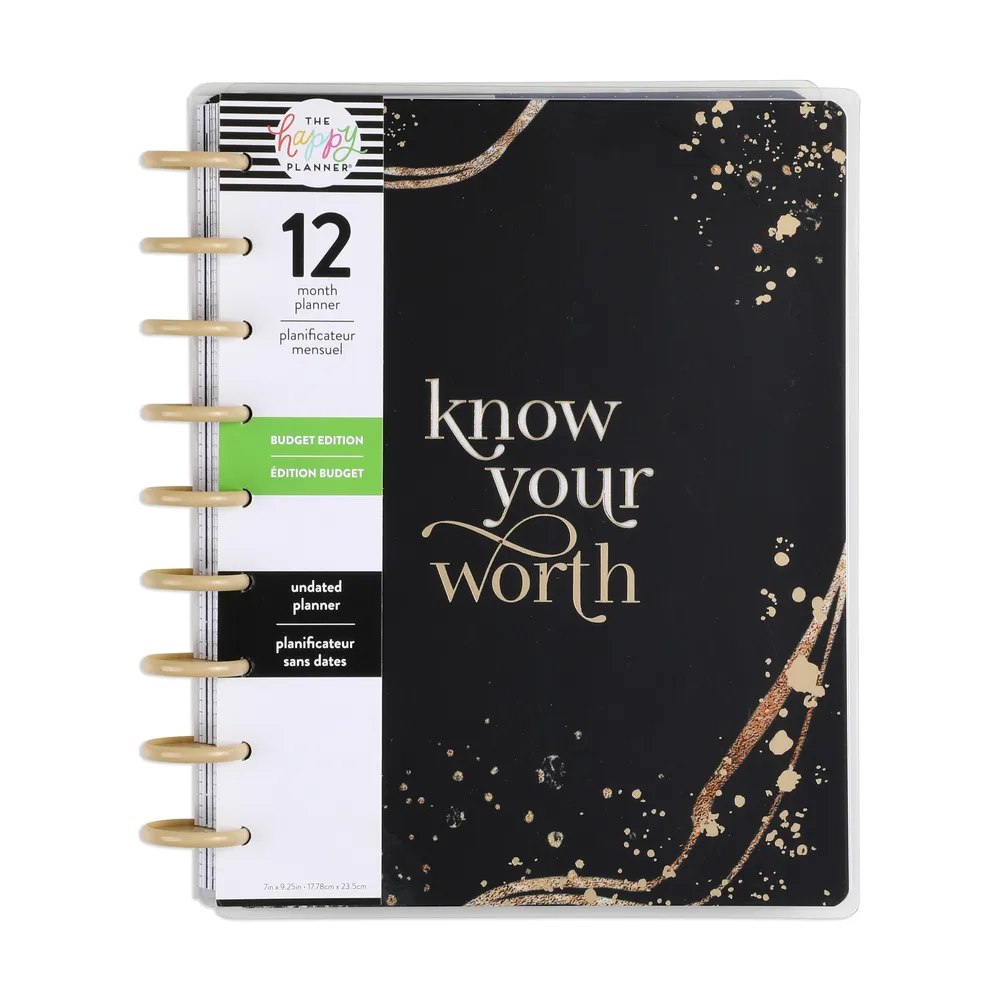 Happy Planner Hello Savings agenda budget Classic 12 mois non daté