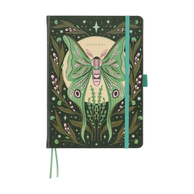 Happy Planner Mystic Moths journal pointillé ligné 80 pages