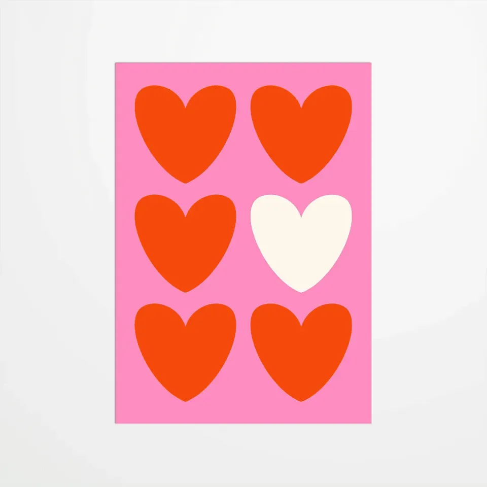 My365 Coquiette Mon coeur carte postale