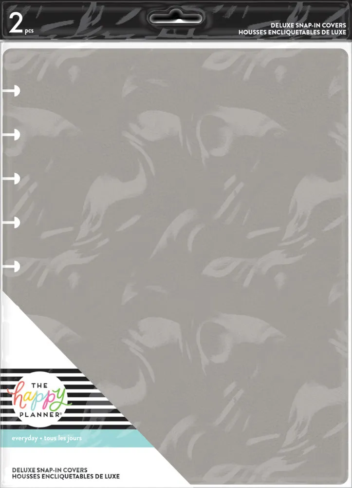 Happy Planner Classic housse Smoke simili cuir gris