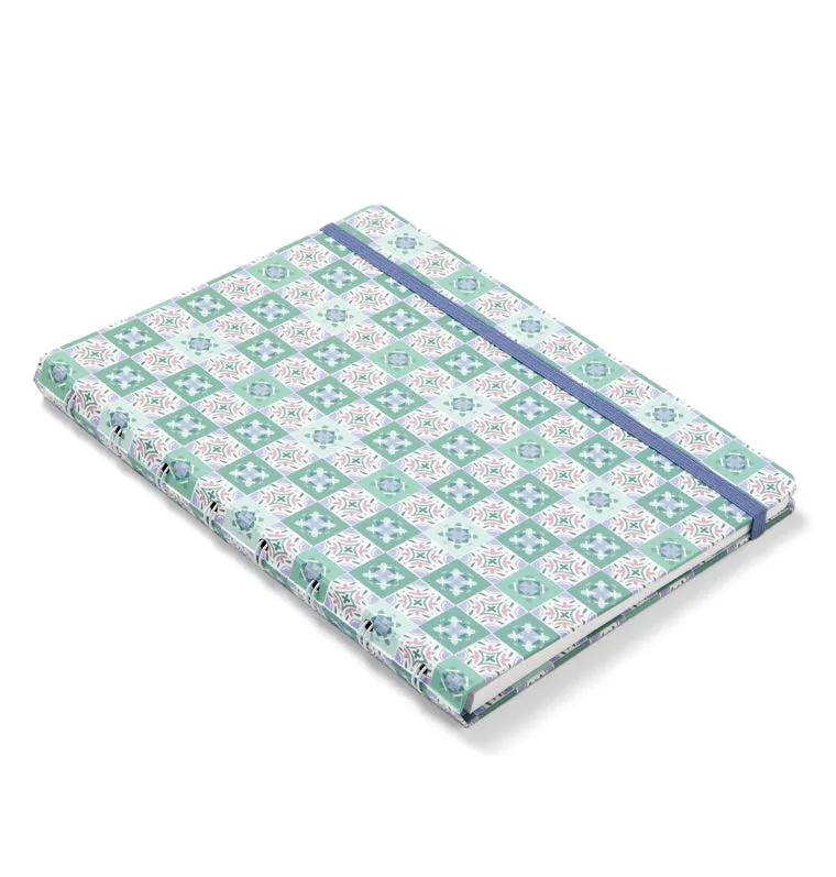 Filofax Mediterranean carnet A5 Mint rechargeable ligné