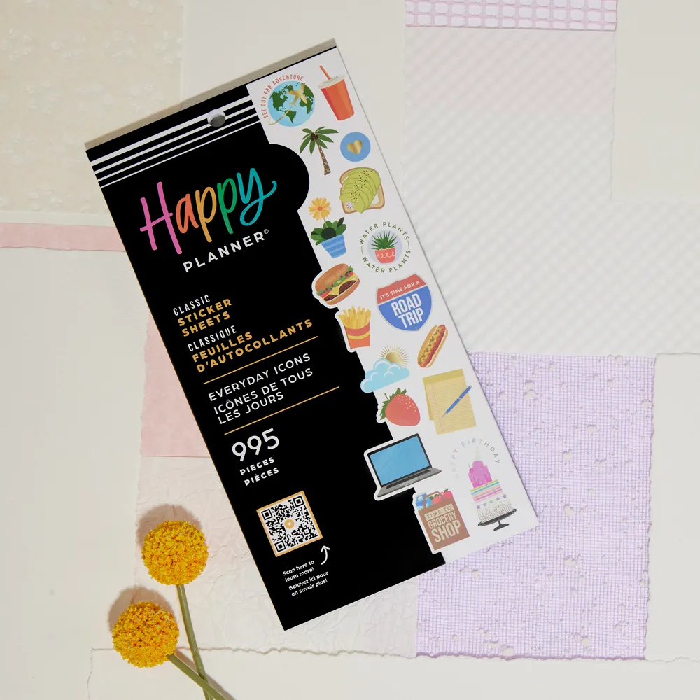 Happy Planner Everyday Icons stickers Classic 995 icônes