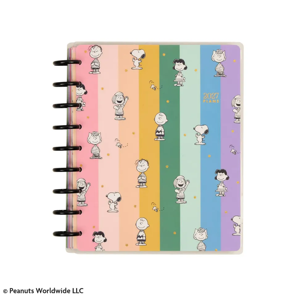 Happy Planner Peanuts 2027 agenda classique horizontale 12 mois