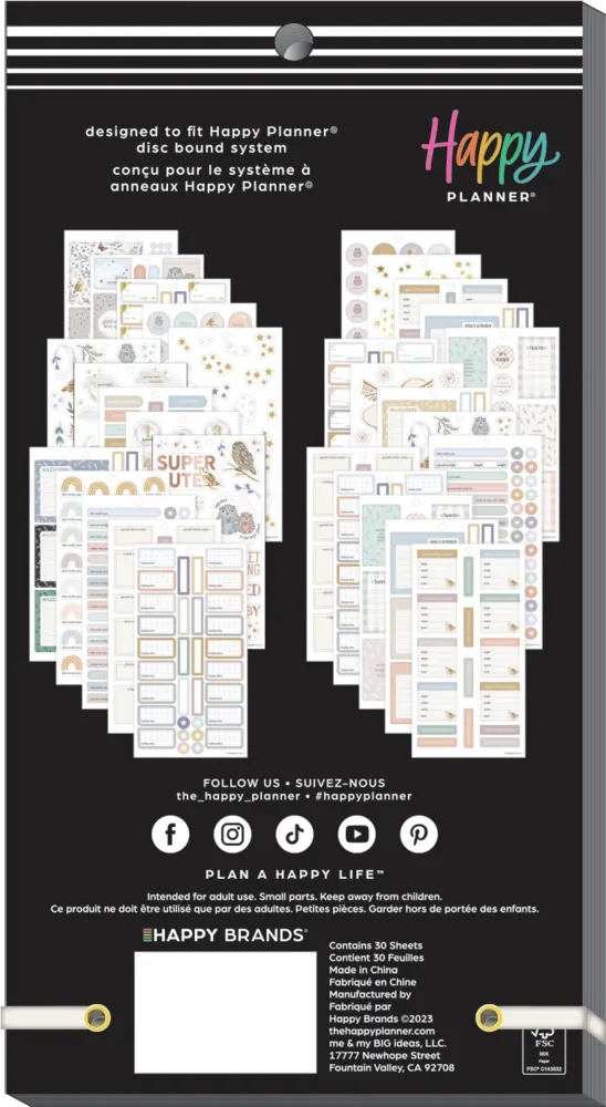 Happy Planner Little Love Baby stickers naissance 780 pièces