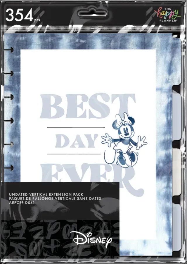 Happy Planner Disney Mickey Minnie recharge Indigo Classic 4 mois