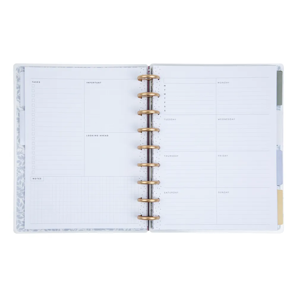 Happy Planner Soft Florals planner Classic dashboard non daté