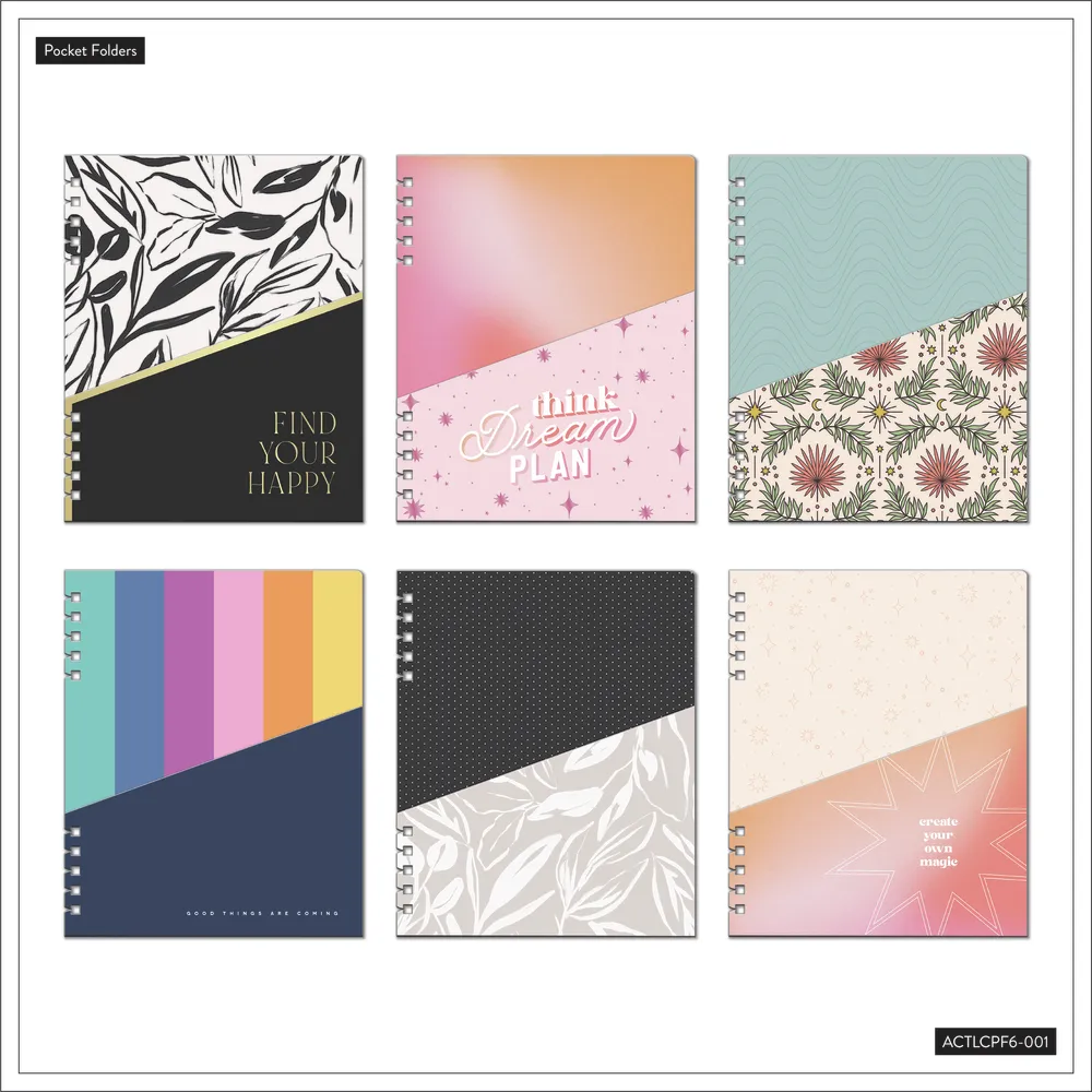 Happy Planner Find Your Happy pochettes spiral Classic lot 6