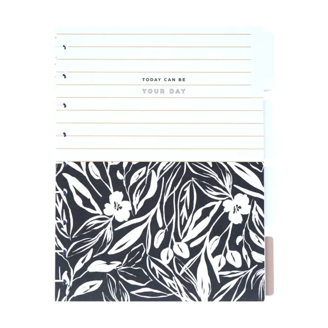 Happy Planner Classic Sketchy Florals recharge agenda 6 mois verticale