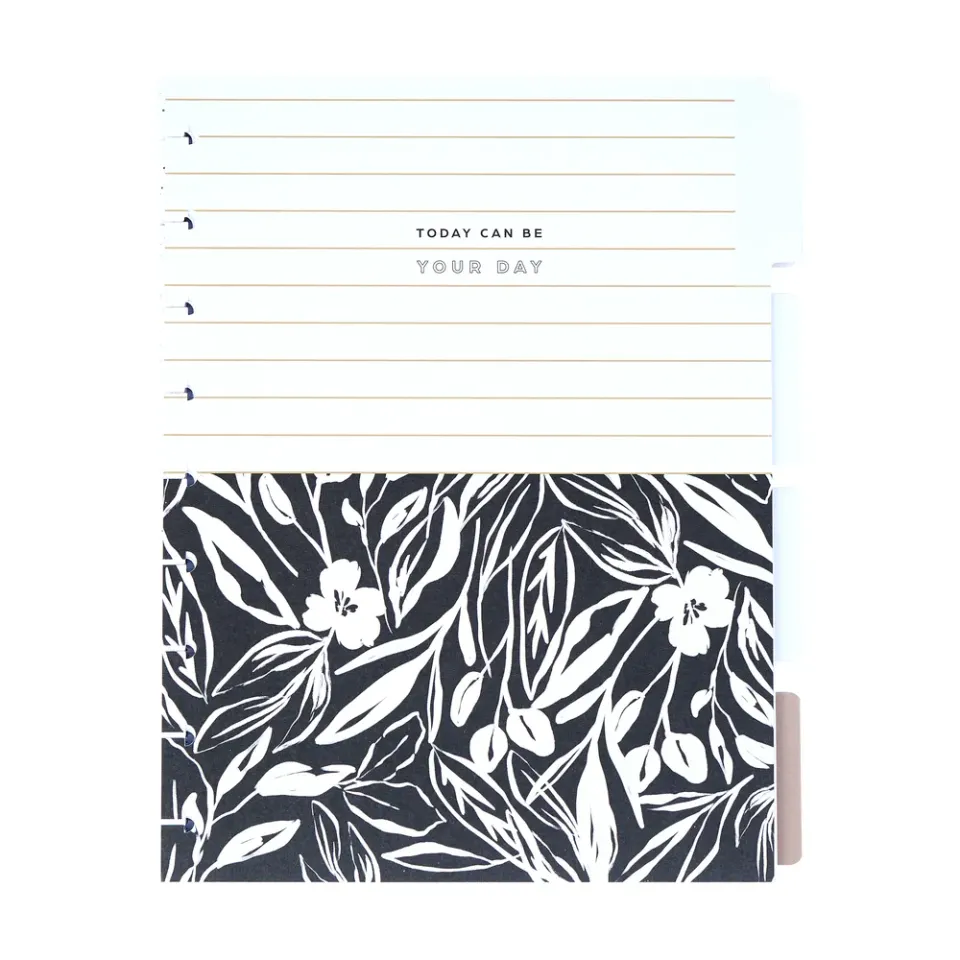 Happy Planner Classic Sketchy Florals recharge agenda 6 mois verticale