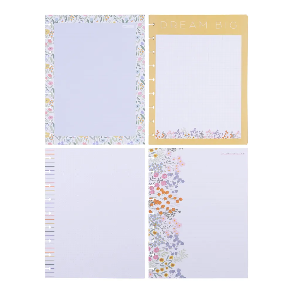 Happy Planner Sorbet Floral recharge Classic 40 feuilles mixte