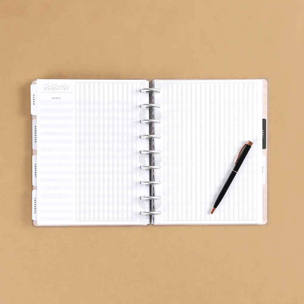 Happy Planner Realign recharge prof checklist Classic 40 feuilles